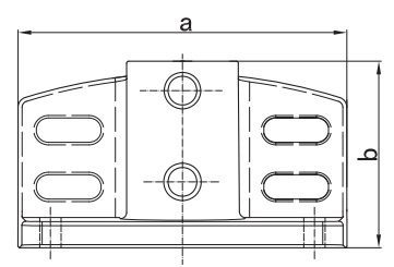 Rohrverbinder Wandhalter massiv Ø 48-3 mm -1 1-2- - Temperguss verzinkt - 247D48-247D48