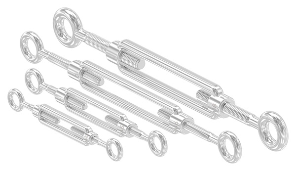 Spannschloss - M8 - Oese-Oese - mit Links-Rechtsgewinde - V4A-11-2899.1