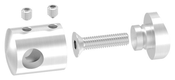 Querstabhalter V2A fuer Rohr 42-4 mm - fuer Stab 10 mm geschliffen-11-1020-A.4