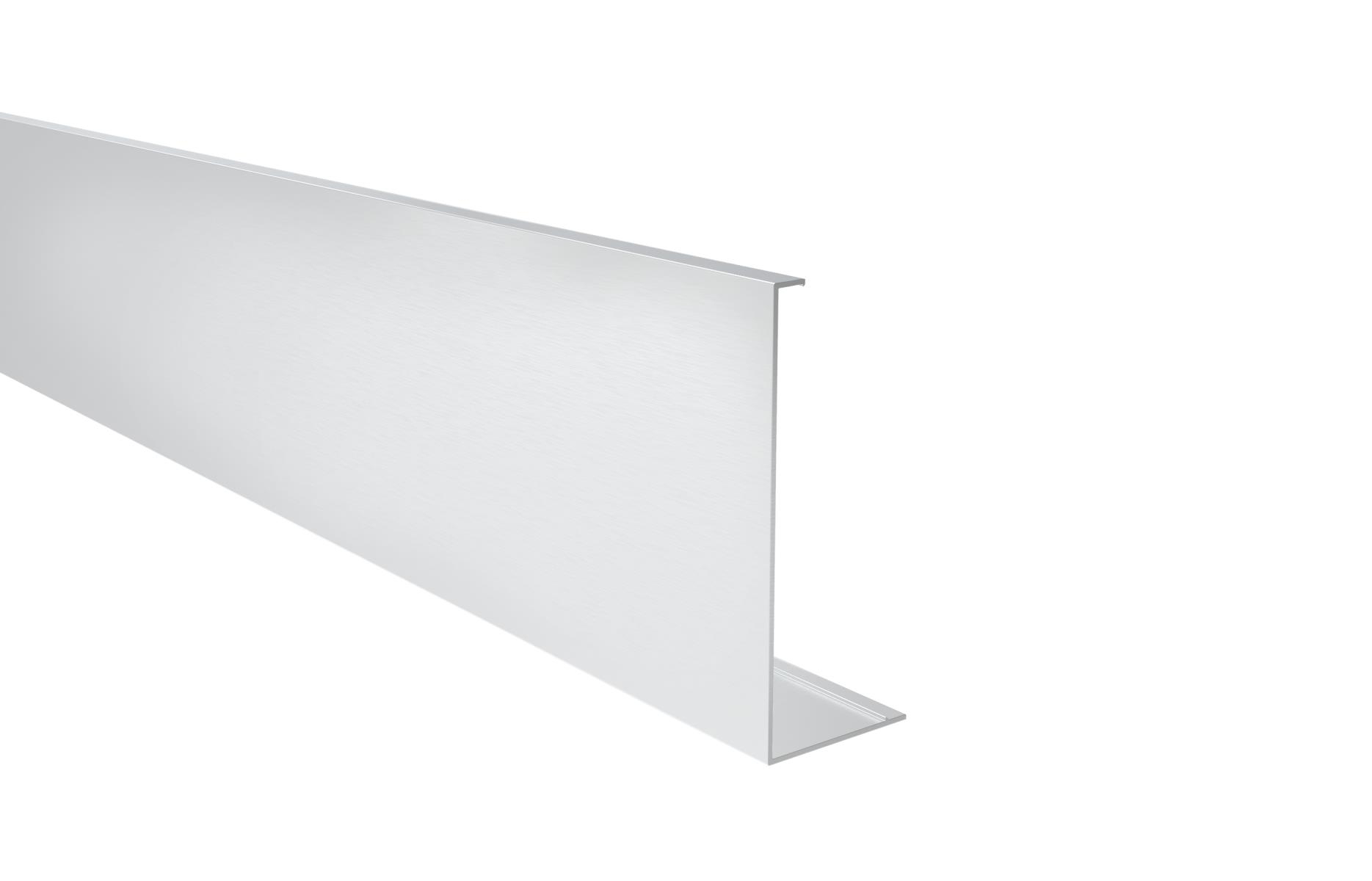 Abdeckleiste Aluminium 2500 mm Satin-ELOX fuer Hohlprofil AL-0005-UNO-89-11AL00472500SE-A.4