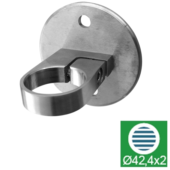 Seitenverankerung verstellbar Edelstahl AISI 304 fuer Rohr Ø 42-4 mm geschliffen-89-11A642-A.4