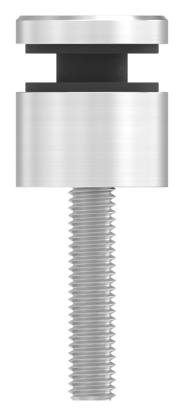 Glaspunkthalter Edelstahl V2A Ø 16 mm Klemmbereich 4-0-8-0 mm Anschluss flach geschliffen Korn 240-88-1160261.240