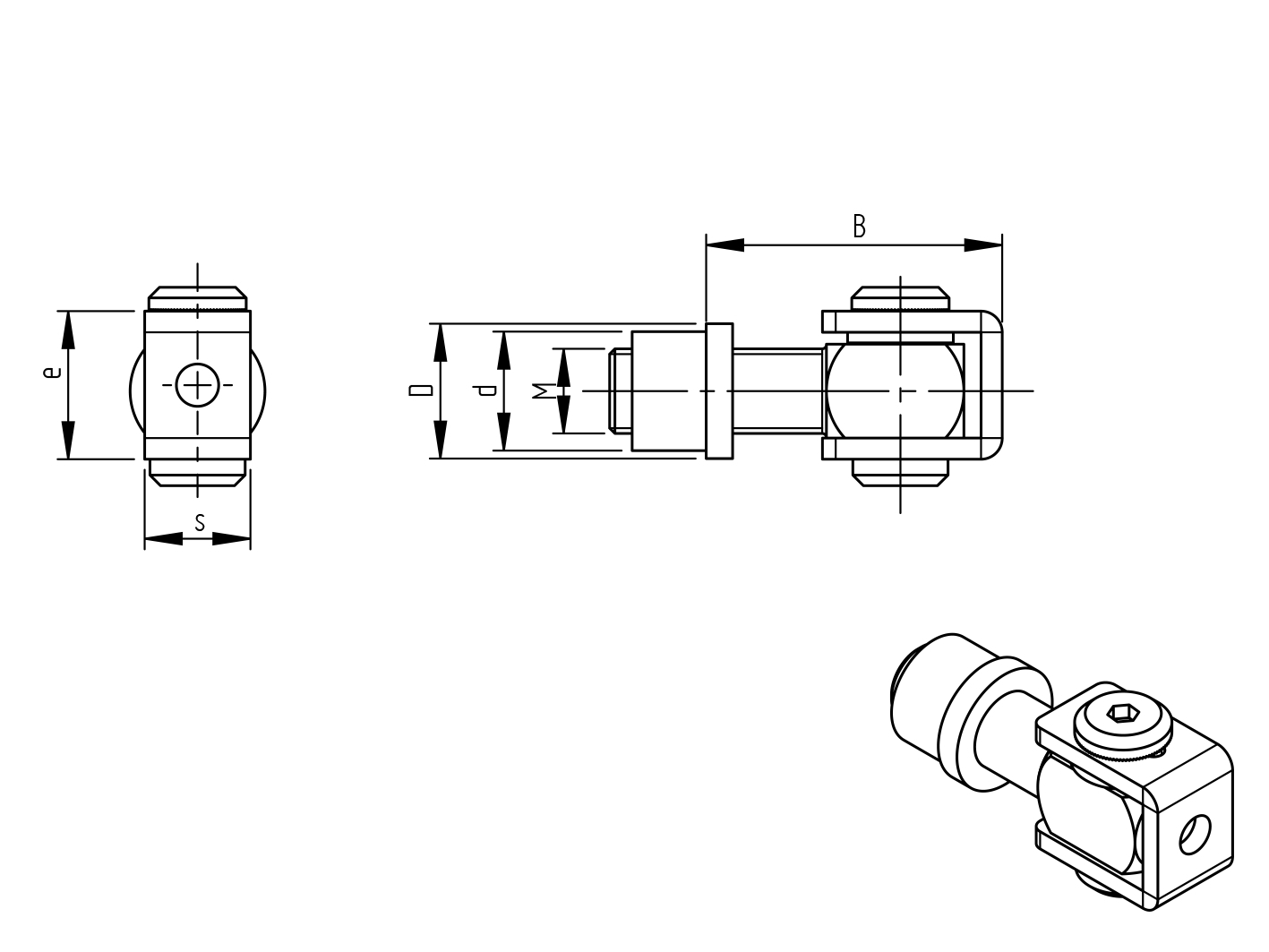 Torband M16 Edelstahl V2A verstellbar zum Anschweissen - rostfrei - langlebig-11-3581.4