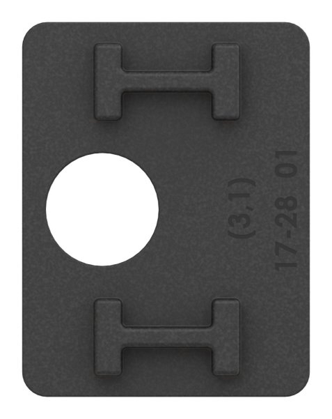 1 Paar Gummis zu Glasklemme 52x52x32-5 mm AbZ fuer 10-76 mm Glas VSG-10-3113ABZ.0