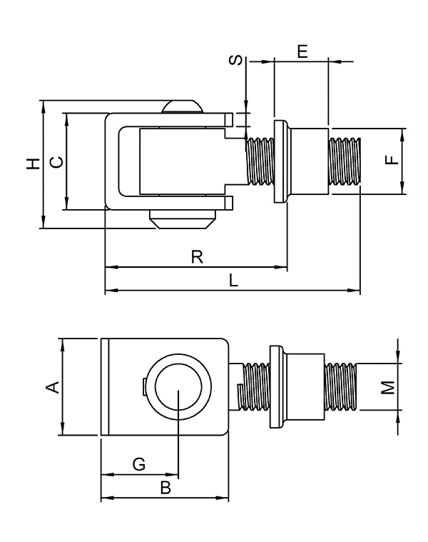 Torband - M24 - zum Anschweissen - verstellbar - V2A-11-3583.4
