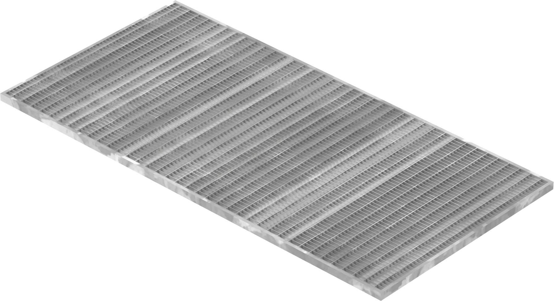 Lichtschachtrost Baunormrost - Masse-  590x1190x20 mm 30-10 mm - aus S235JR -St37-2- im Vollbad feuerverzinkt-23-591193120.7