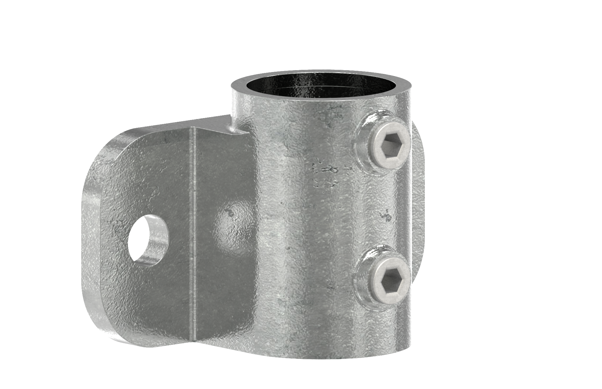 Rohrverbinder Wandhalter massiv Ø 33-7 mm -1- - Temperguss verzinkt - 246B34-246B34