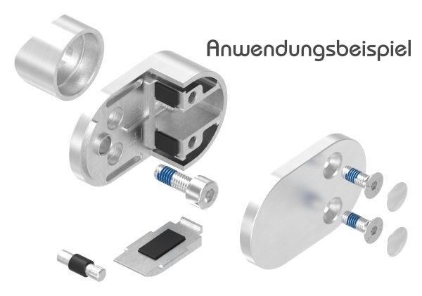 Sichtschutz Endglasklemme Mod- 25- in V2A-88-1125-EK.V2A
