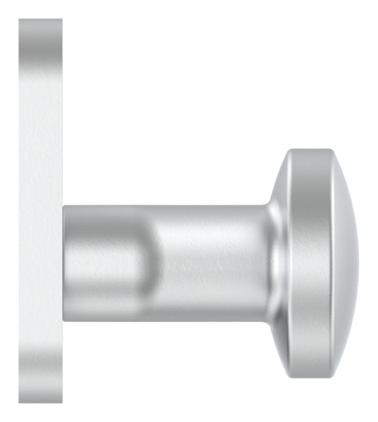 Alu-Tuerknopf - fest mit Alu-Kurzschild - Aluminium EV1-12-3057.6