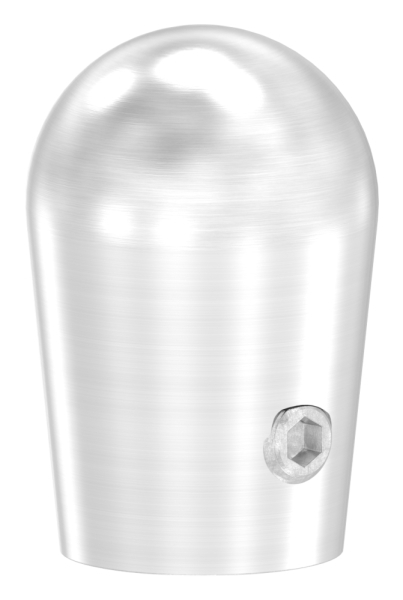 Endkappe V2A Edelstahl fuer Ø 12 mm Rundmaterial halbrund mit Madenschraube-88-1150447.240