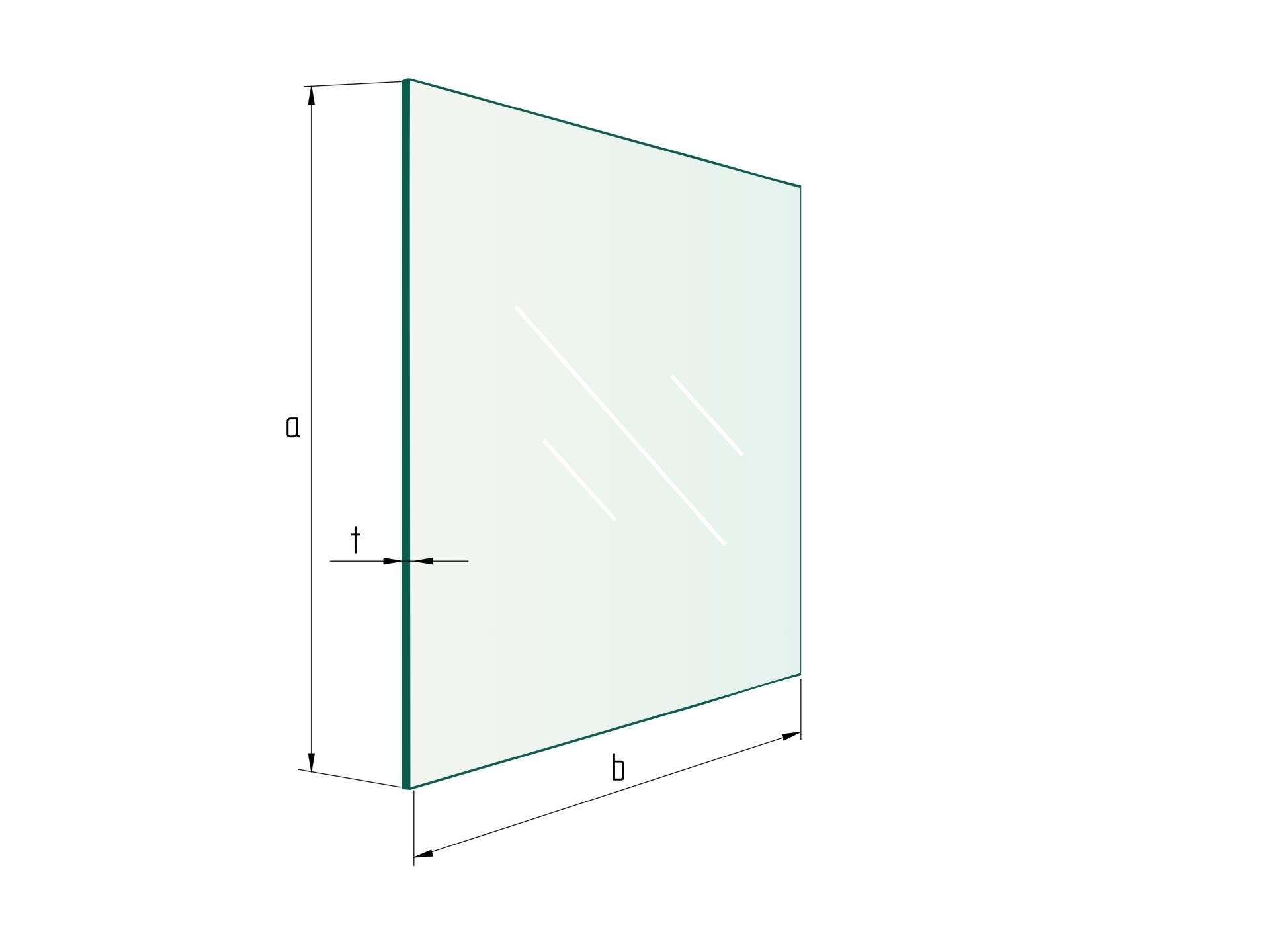 Verbundsicherheitsglas VSG 750 x 600 mm Glasstaerke 8-76 mm klar polierte Kante-89-11GS87675X60VSGESG-A.4