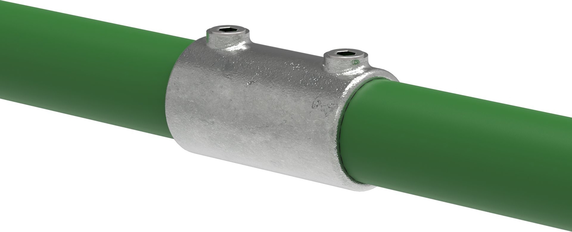 Rohrverbinder Verlaengerungsstueck aussen Ø 17-2 mm -3-8- - Temperguss verzinkt - 149S17-149S17