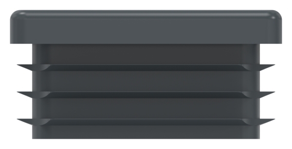 Kunststoffkappe anthrazit fuer Quadratrohr 40x40mm-88-11178-40X40.A