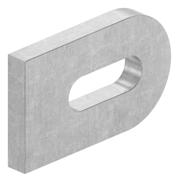 Anschweisslasche Stahl 50 x 30 x 6 mm Langloch 25 x 9 mm-30-3557.8