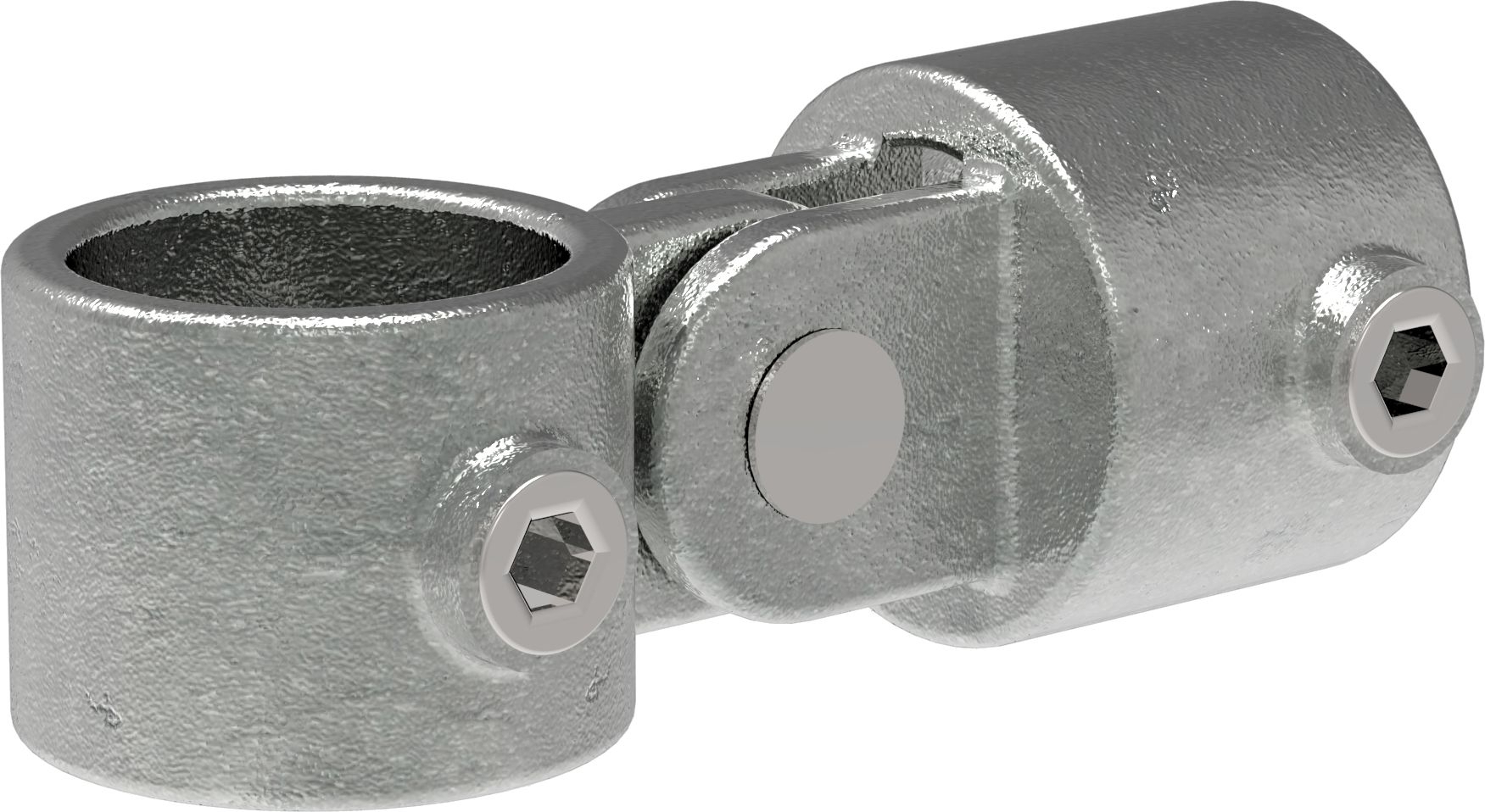 Rohrverbinder - Gelenkstueck einfach - 173E60 - 60-3 mm - 2- - Feuerverzinkt u. Elektrogalvanisiert-173E60