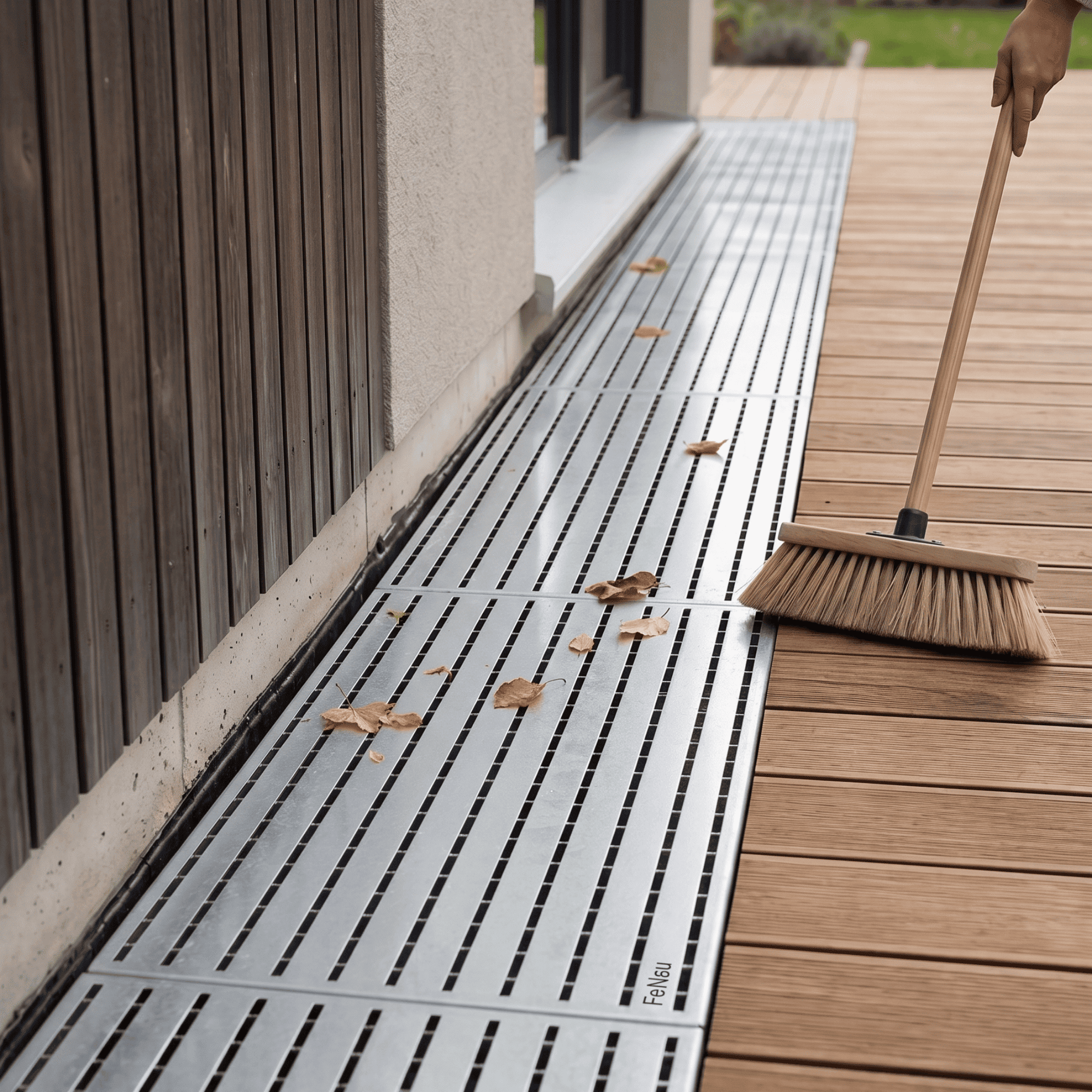 Barfussrost 1000 × 250 mm- verzinkt – Sockelabdeckung fuer Hausumrandung - Tragstab 25-2 mm-22-SEPGRATE-10025252.BARF