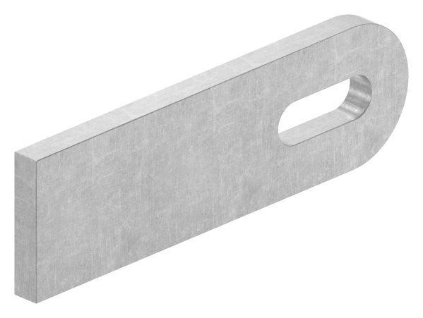 Anschweisslasche - Masse- 100x30x6 mm - Langloch- 25x9 mm - Stahl -roh- S235JR-30-3558.8
