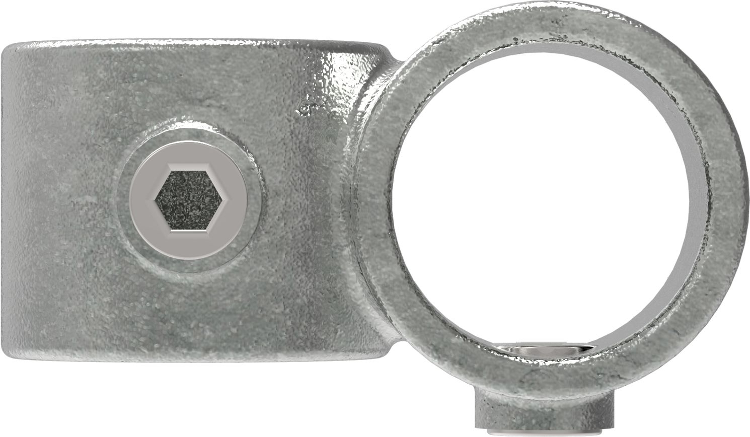 Rohrverbinder Kreuzstck 90 reduziert  48-3 - 42-4 mm - Temperguss - 161D48-C42-161D48-C42