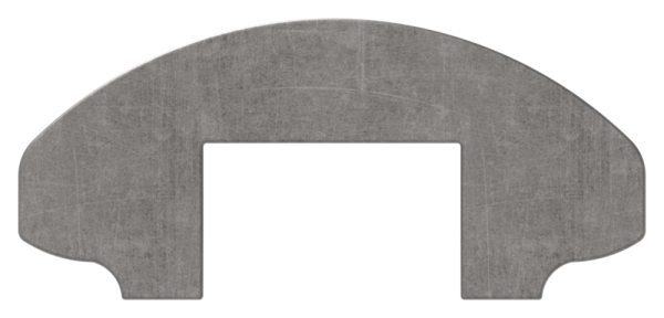 Handlauf 50x22-5 mm mit Nut 6000mm Stahl S235JR Profilrohr-30-1391-6.8