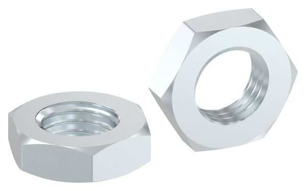 Sechskantmutter Stahl verzinkt M20 flache Form DIN 936-88-1158323-ST.20