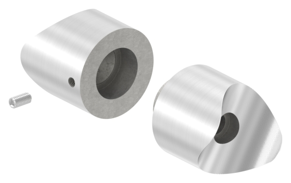 Rohrverbindungsstueck verstellbar fuer Rundrohr Ø 42-4 mm V2A-11-3342.4