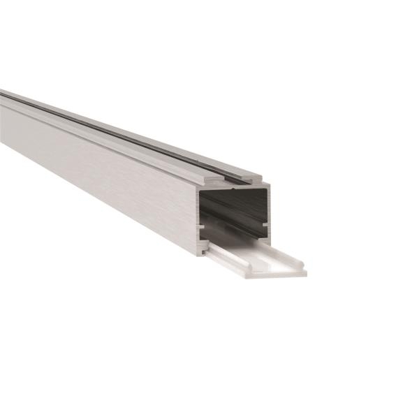 LED Handlaufprofil Aluminium 23 x 24 x 5000 mm roh inkl- Abdeckung-89.AL23X245000LEDSET