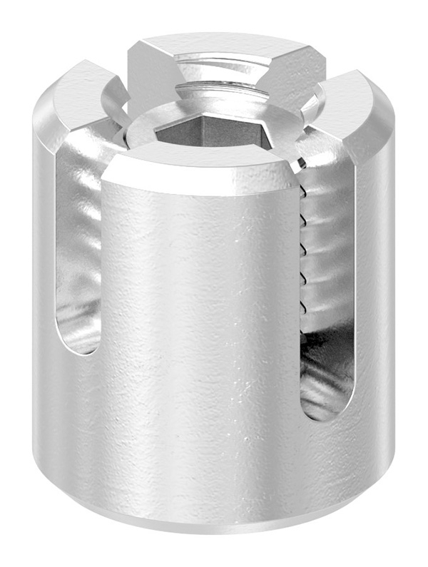 Kreuzklemme Edelstahl V4A fuer Seil Ø 3 mm-88.11100071003