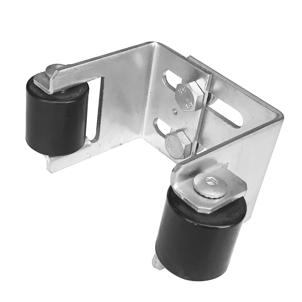 Obere Torfhrung Stahl verzinkt einstellbar 55-90 mm mit Gummirollen-89-11H375590-A.4