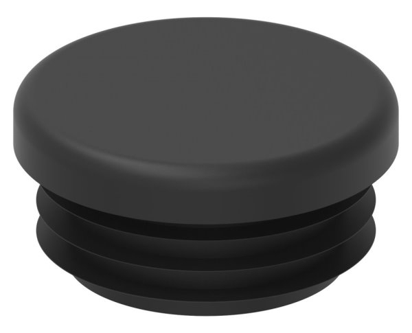 Kunststoffkappe Kunststoff fuer Rundrohr Ø 33-7 mm- Wandstaerke 2-5–4-0 mm- schwarz-88-11177-34.3