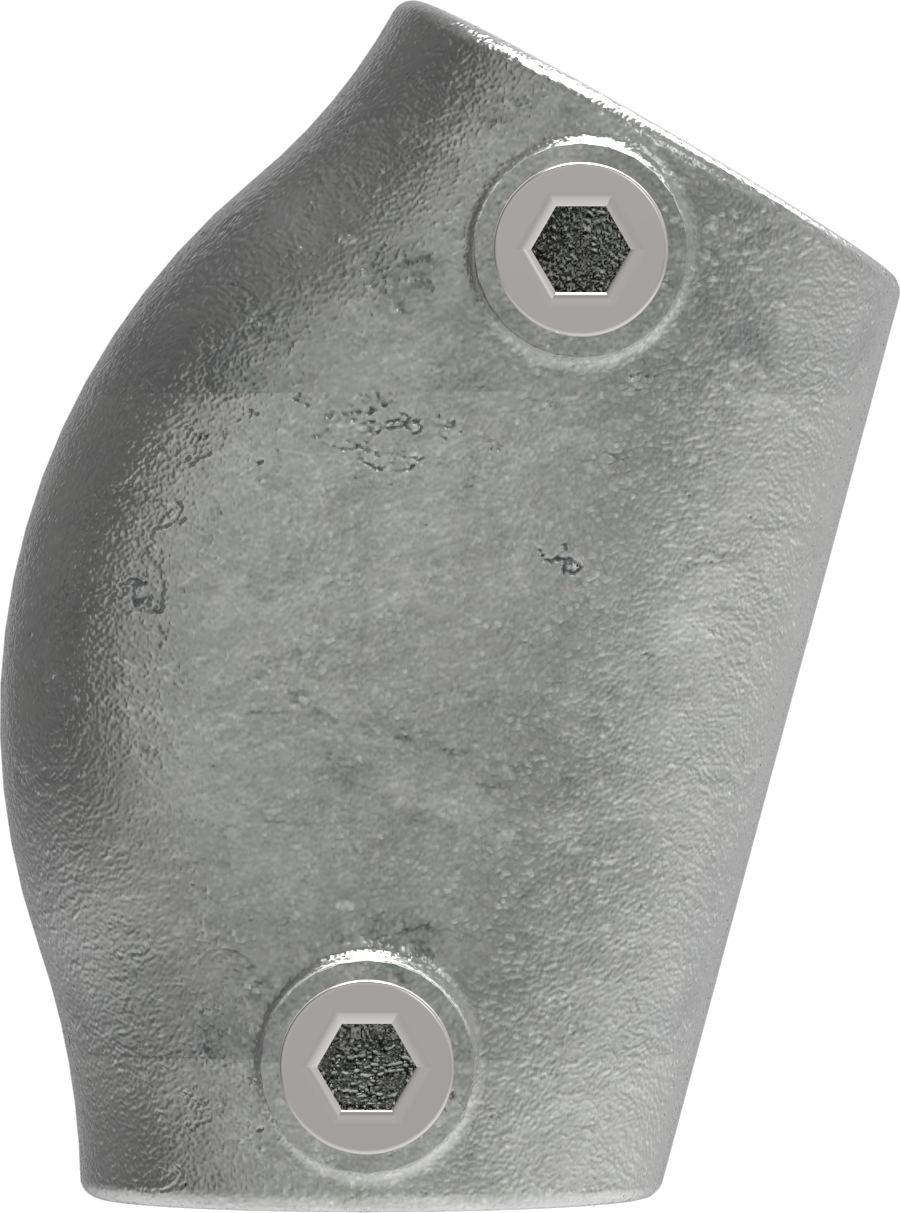 Rohrverbinder Bogen variabel 15-60° Ø 33-7 mm -1- - Temperguss verzinkt - 124B34-124B34