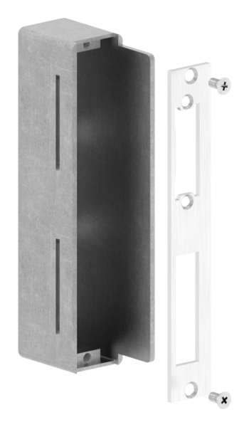 Schliesskasten Stahl S235 - V2A fuer 30mm Schlosskasten zum Anschweissen elektrischer Tueroeffner-30-3375.8