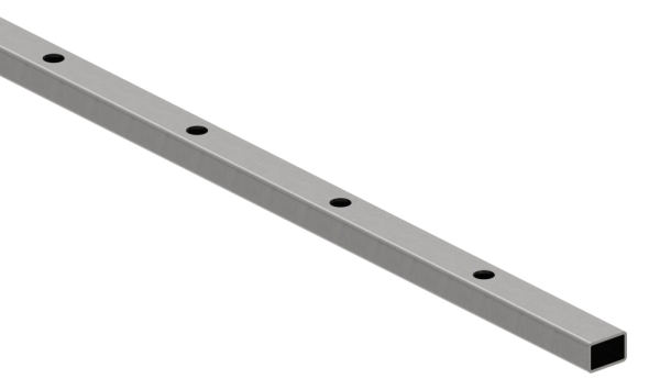 Rechteckrohr Stahl roh 30 x 20 x 2 mm- L = 3000 mm- Loecher Ø 12 mm Abstand 132 mm-88-1169900.132