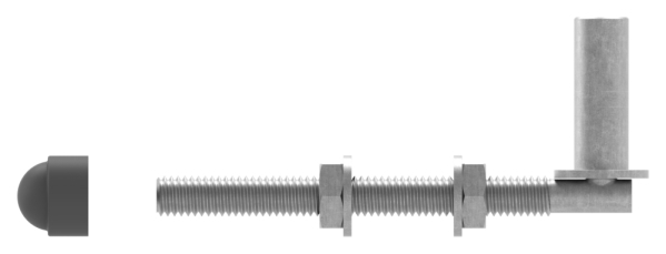 Einhaengeband Torband zum Durchschrauben fuer Ø 16mm- Laenge 140mm-88-11961-16.140