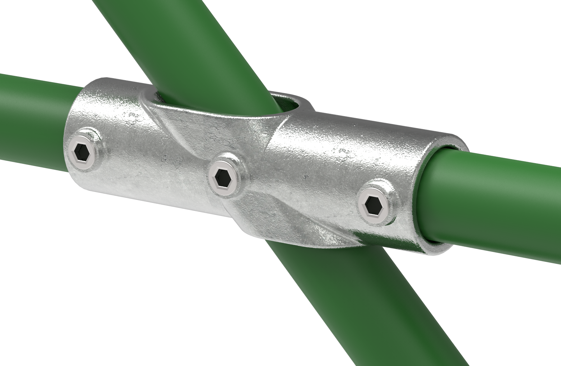 Rohrverbinder T-Stueck 11-29° Ø 48-3 mm -1 1-2- - Temperguss verzinkt - 256D48-256D48