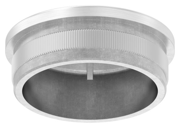 Endkappe V4A Edelstahl Ø 48-3x2-0 mm- leicht gewoelbt zum Einschlagen-11-5212.1