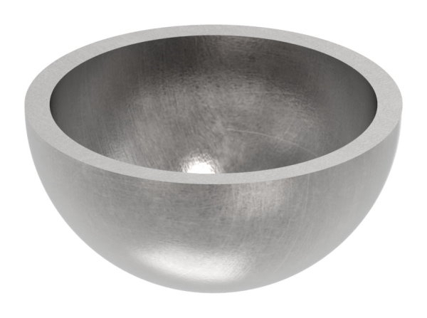 Halbhohlkugel Ø 30 mm - glatt - Stahl S235JR- roh-30-2771.8