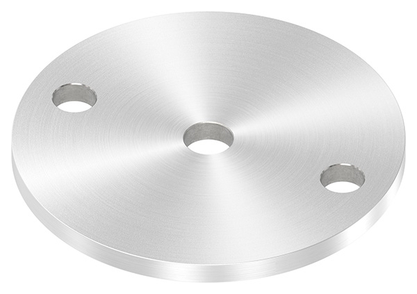 Ankerplatte Ø 100 x 6 mm mit Zentrierbohrung- Ø 12-5 mm V2A-11-2222R.4