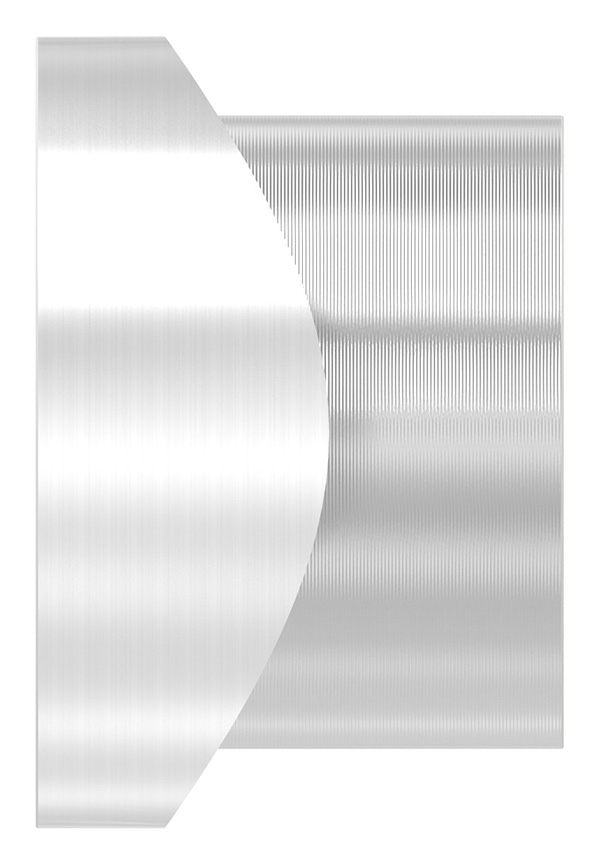 Gewindehuelse Edelstahl V2A fuer Rohr Ø 42-4 mm Gewinde M20 geschliffen Korn 240-88-1151352-240.42