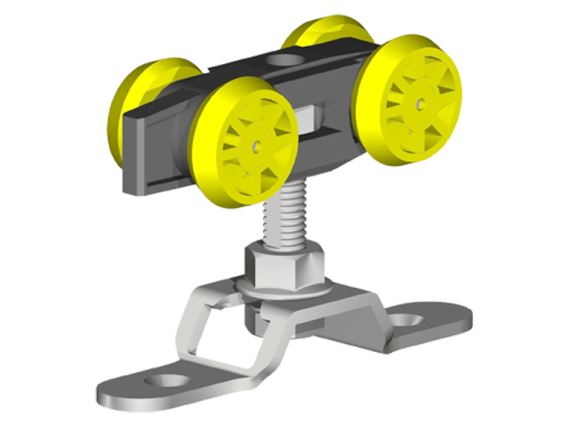 Schiebetuersystem Holztuer 60kg- Aluminium- Oberfuehrung 2m-89-11WSP8101SET-A.4