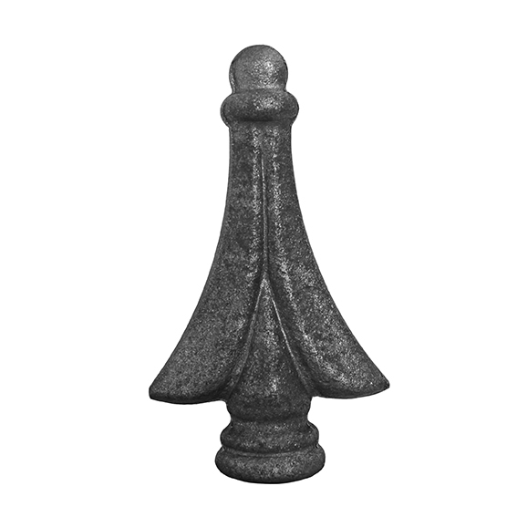 Zaunspitze Stahl geschmiedet  122×63 mm Sockel Ø 24 mm Zaun - Tor roh-89-11E2136125-A.4