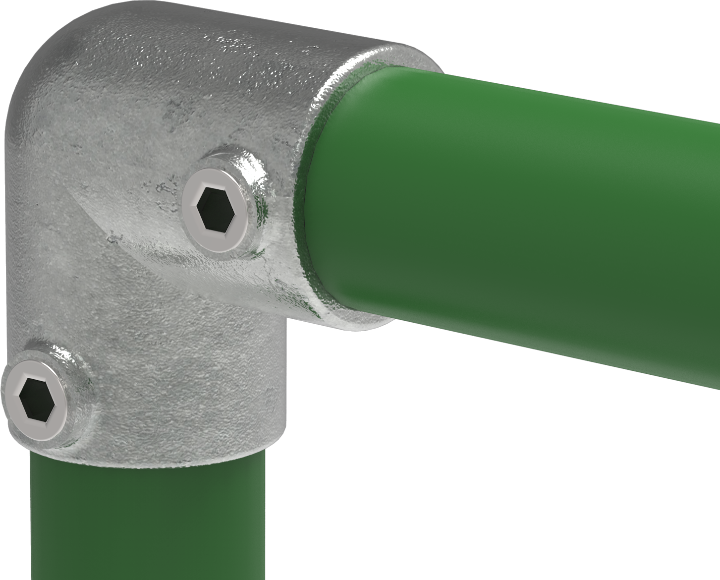 Rohrverbinder - Bogen 90° - 125A27 - 26-9 mm - 3-4- - Feuerverzinkt u. Elektrogalvanisiert-125A27