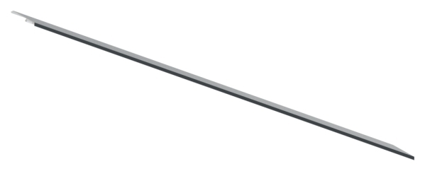 Vordach-Abdeckung Aluminium L = 1405 mm pulverbeschichtet RAL 7016-88-11VDE-AB-1400.7016