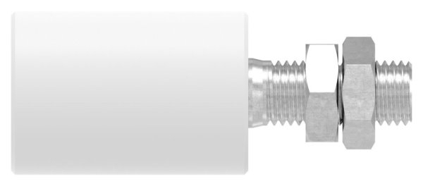Fhrungsrolle Nylon Edelstahl V2A  40 x 60 mm Gewinde M16-88-11230-40.VA