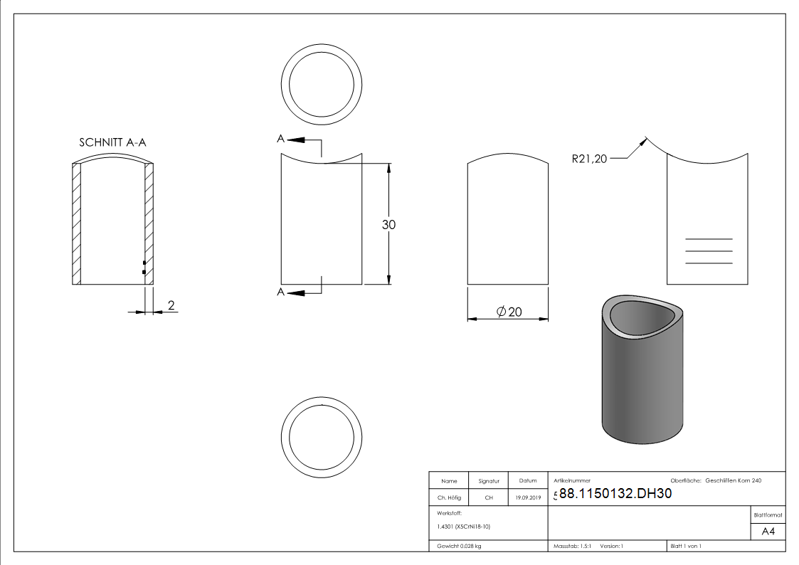Distanzhuelse- Laenge- 30mm-88-1150132.DH30