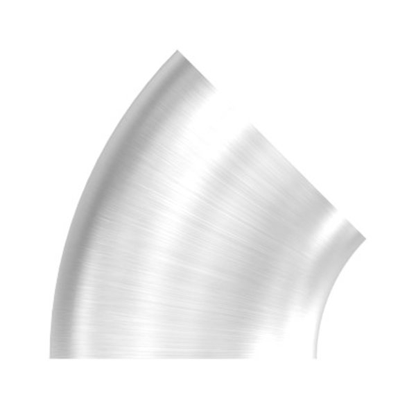 Bogen 45° zum Schweissen fuer Rundrohr- Ø 42-4 mm V2A- Bauart 3-11-3749.4