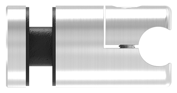 Klemmhalter fuer Rundstab 12 mm mit Glaspunkthalter Ø 25 mm V2A-10-5500.4