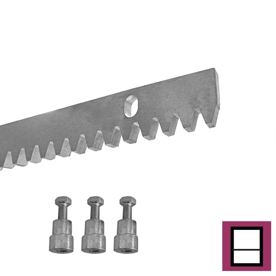 Zahnstange Stahl verzinkt 30 x 10 mm L=1000 mm Modul 4-89-11H01FE30X10H-A.4