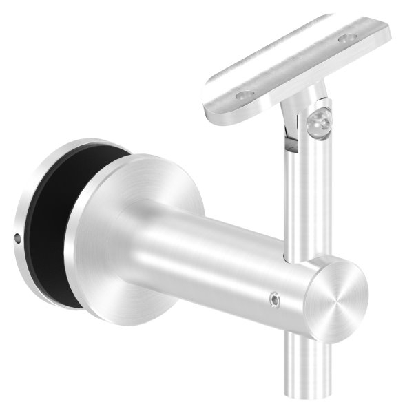 Handlaufhalter V2A Anschluss 42-4 mm Wandabstand 82 mm fuer Glas Gelenk-11-2063.4