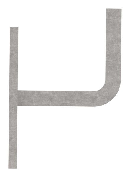 Handlaufhalter - mit Ronde 105x40x4 mm - zum Anschweissen - Stahl S235JR- roh-30-1408.8