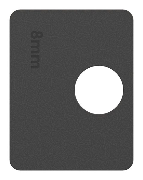 1 Paar Gummis zu Glasklemme 52x52x32-5 mm AbZ fuer 8 mm Glas ESG-10-3108ABZ.0